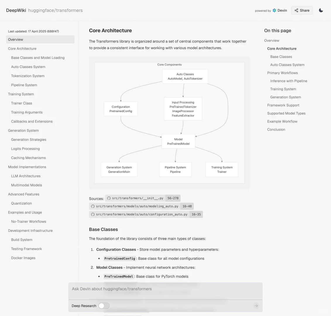 看不懂Github项目？源码深度研究DeepWiki