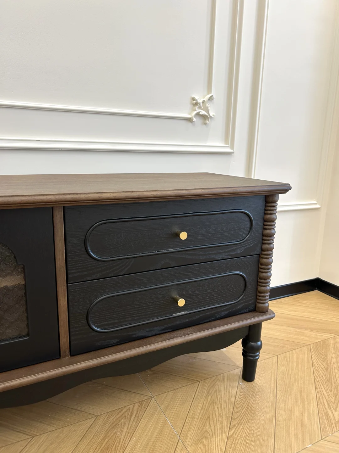 法式复古｜💰1k➕电视柜安装完成✅（附尺寸图）