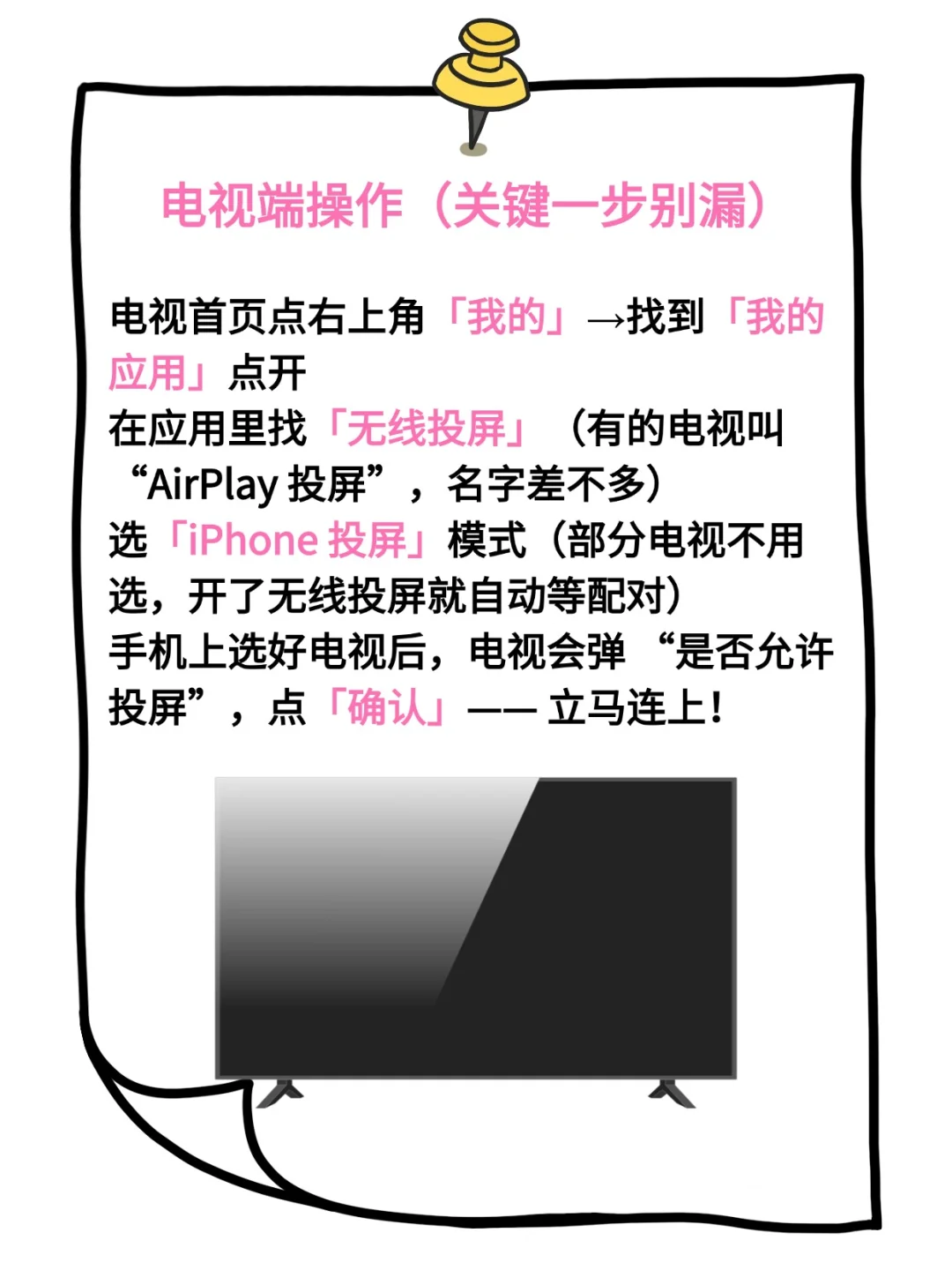 苹果投屏电视 1 分钟搞定！