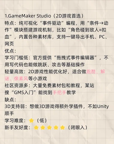 无编程基础，用什么软件开发游戏比较好