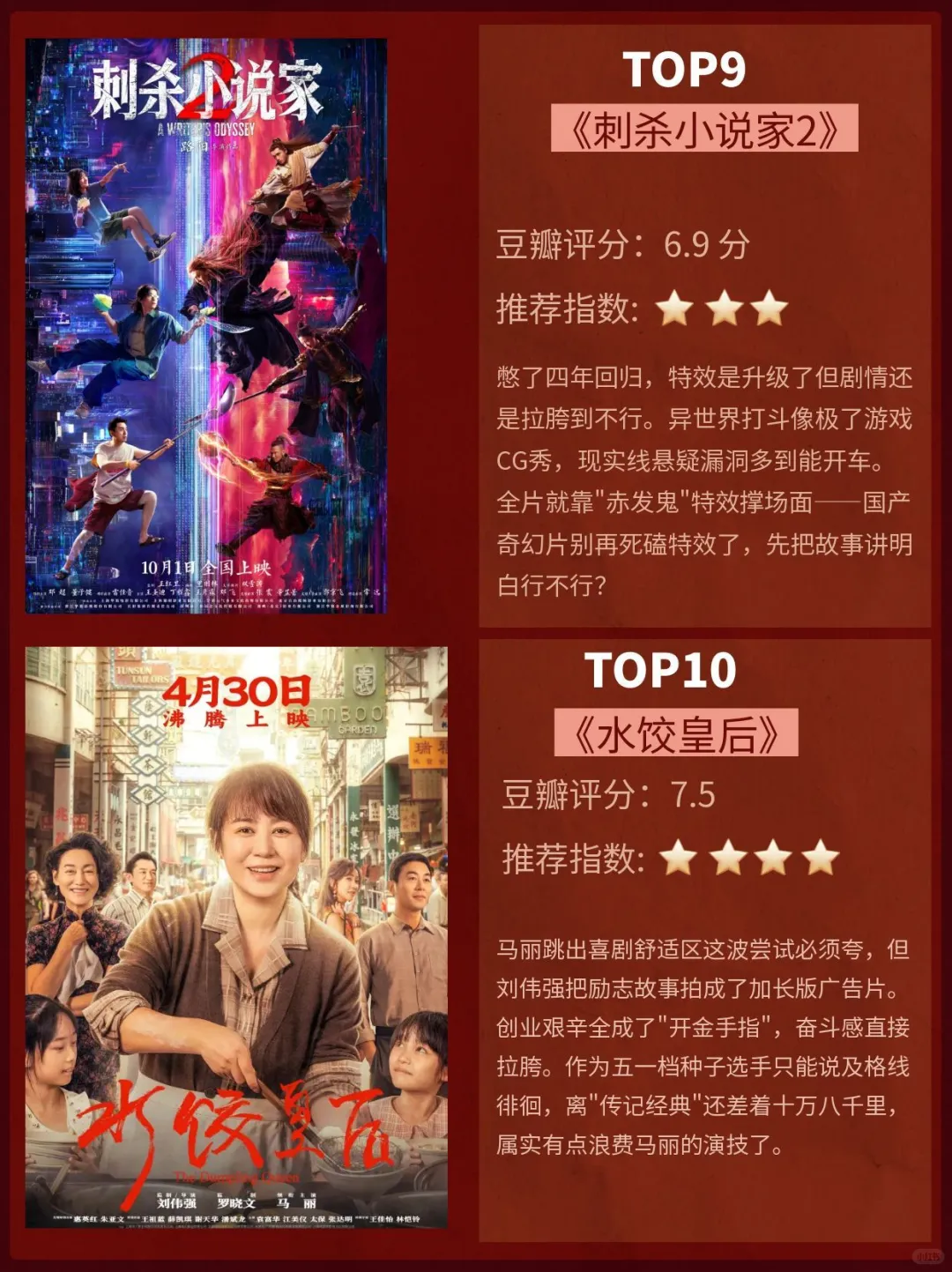 2025最强内地电影片单！前4部真的值得票钱