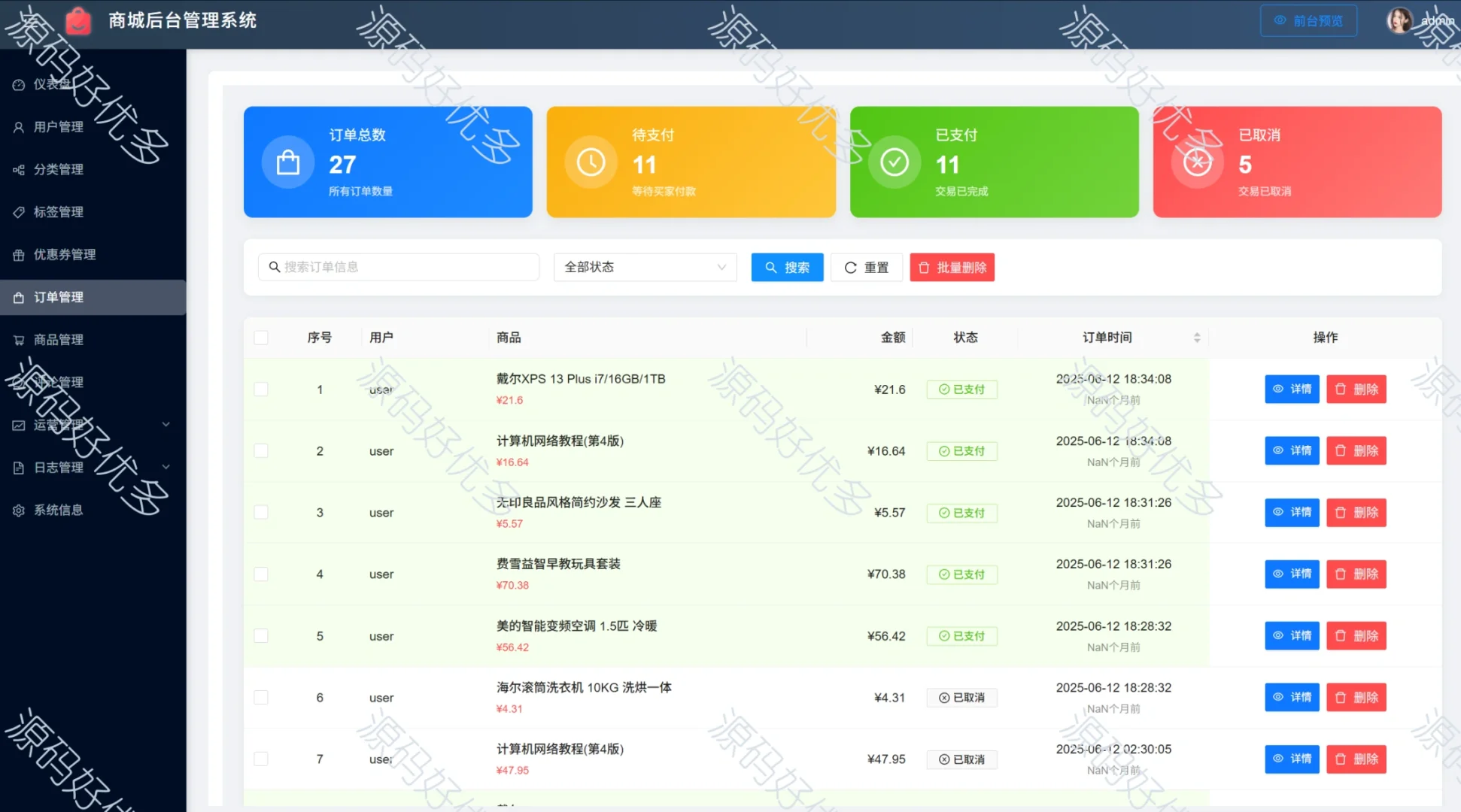 购物商城销售平台系统源码 万字文档
