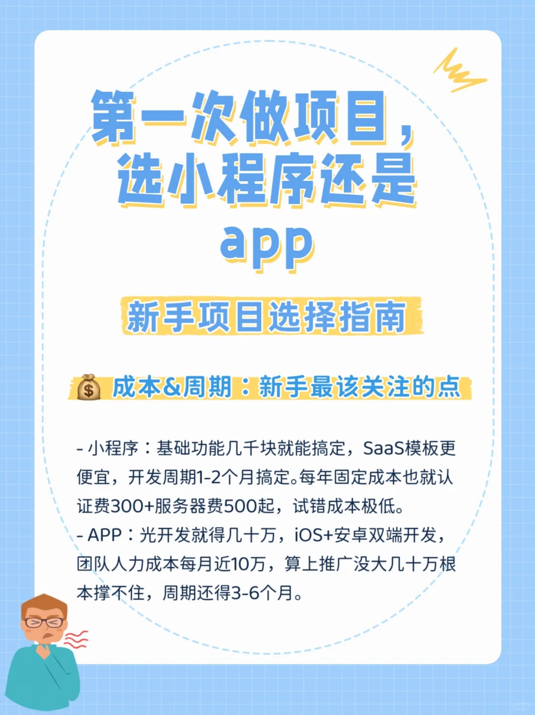 第一次做项目,选小程序还是app?🥲