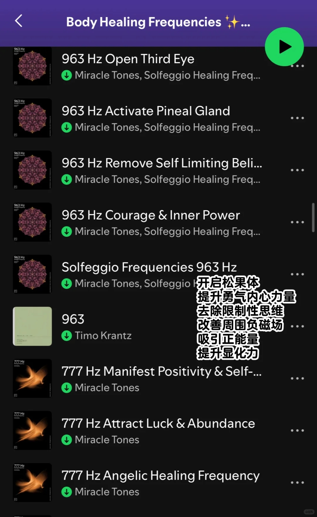 大家催更的量子频率音乐LIST来啦🎵