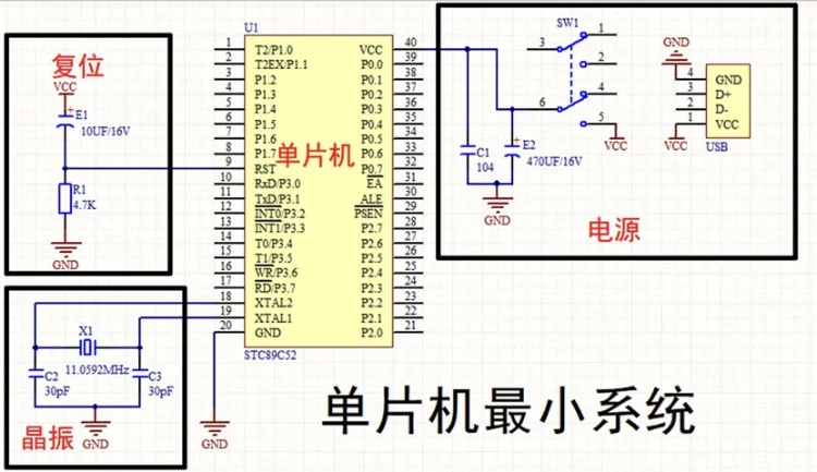 单片机最小系统