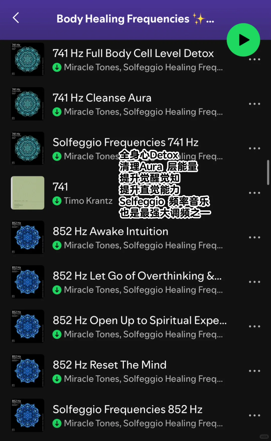 大家催更的量子频率音乐LIST来啦🎵
