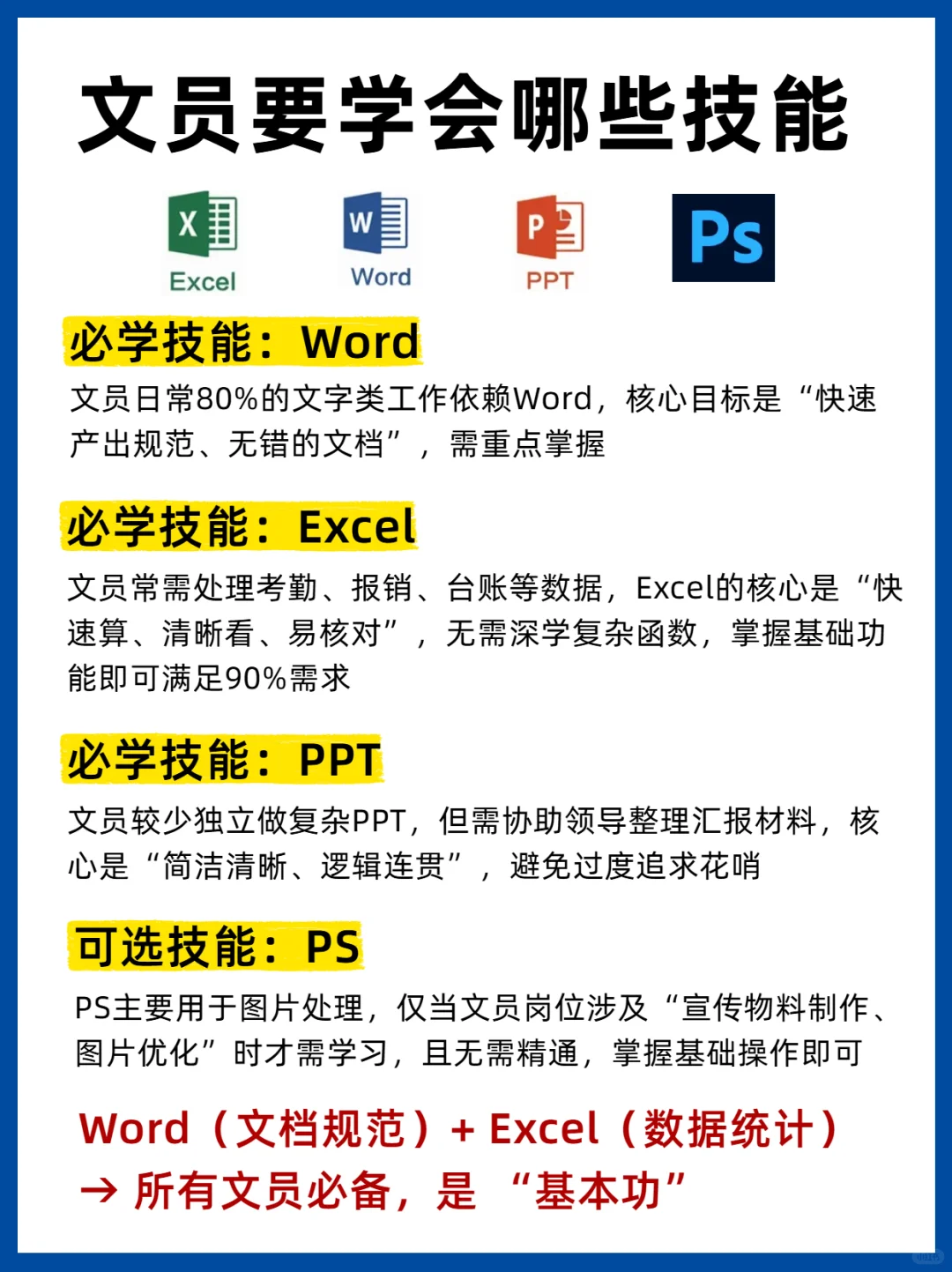 苏州电脑办公课程：文员需掌握的技能有哪些