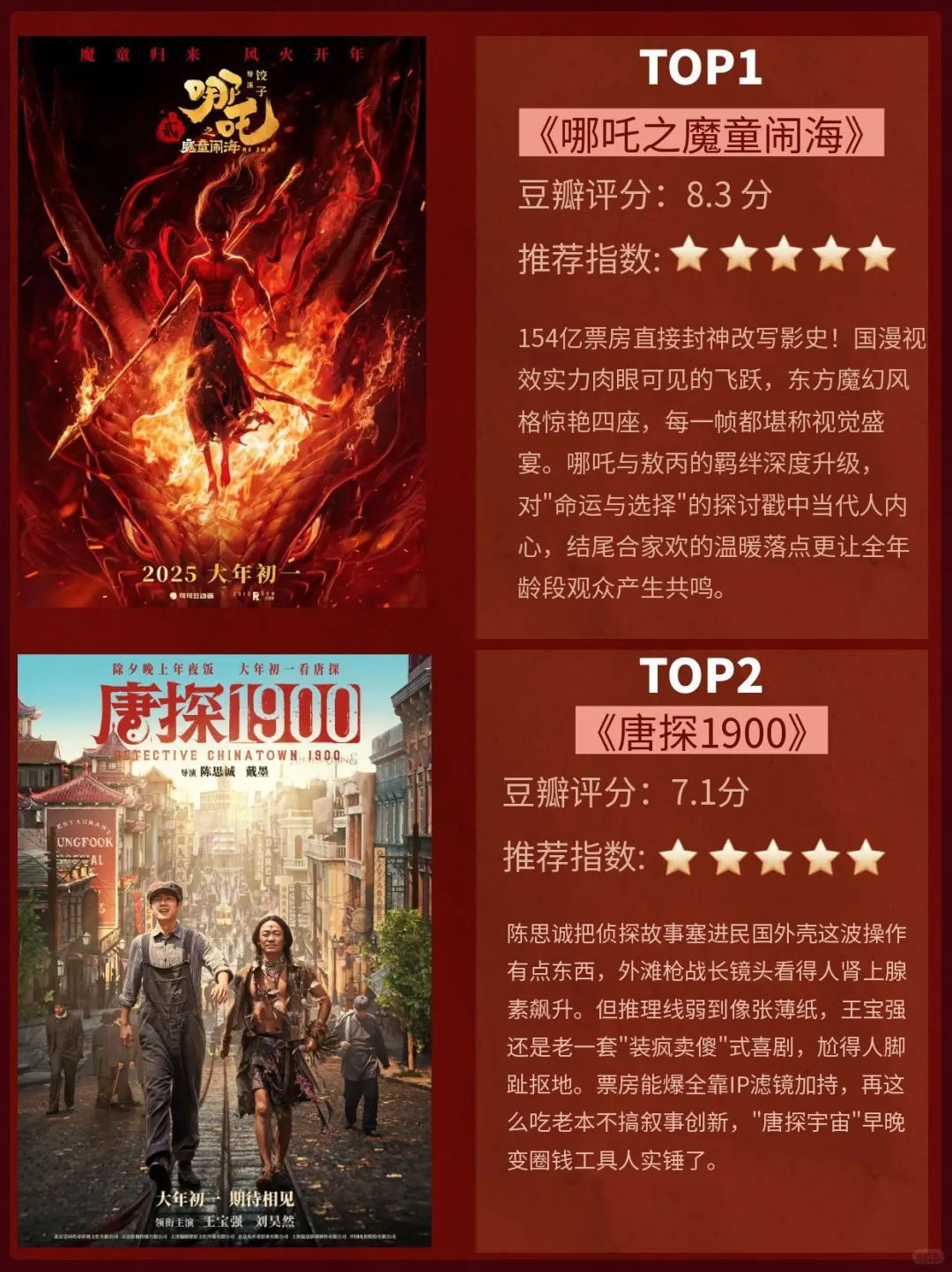 2025最强内地电影片单！前4部真的值得票钱