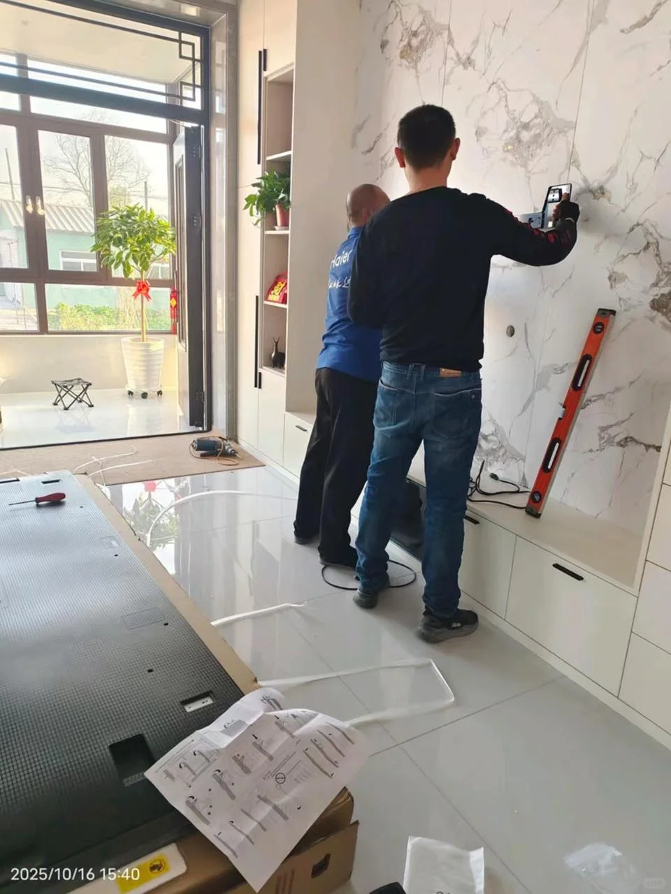 太贴心了!Vidda电视的安装师傅!