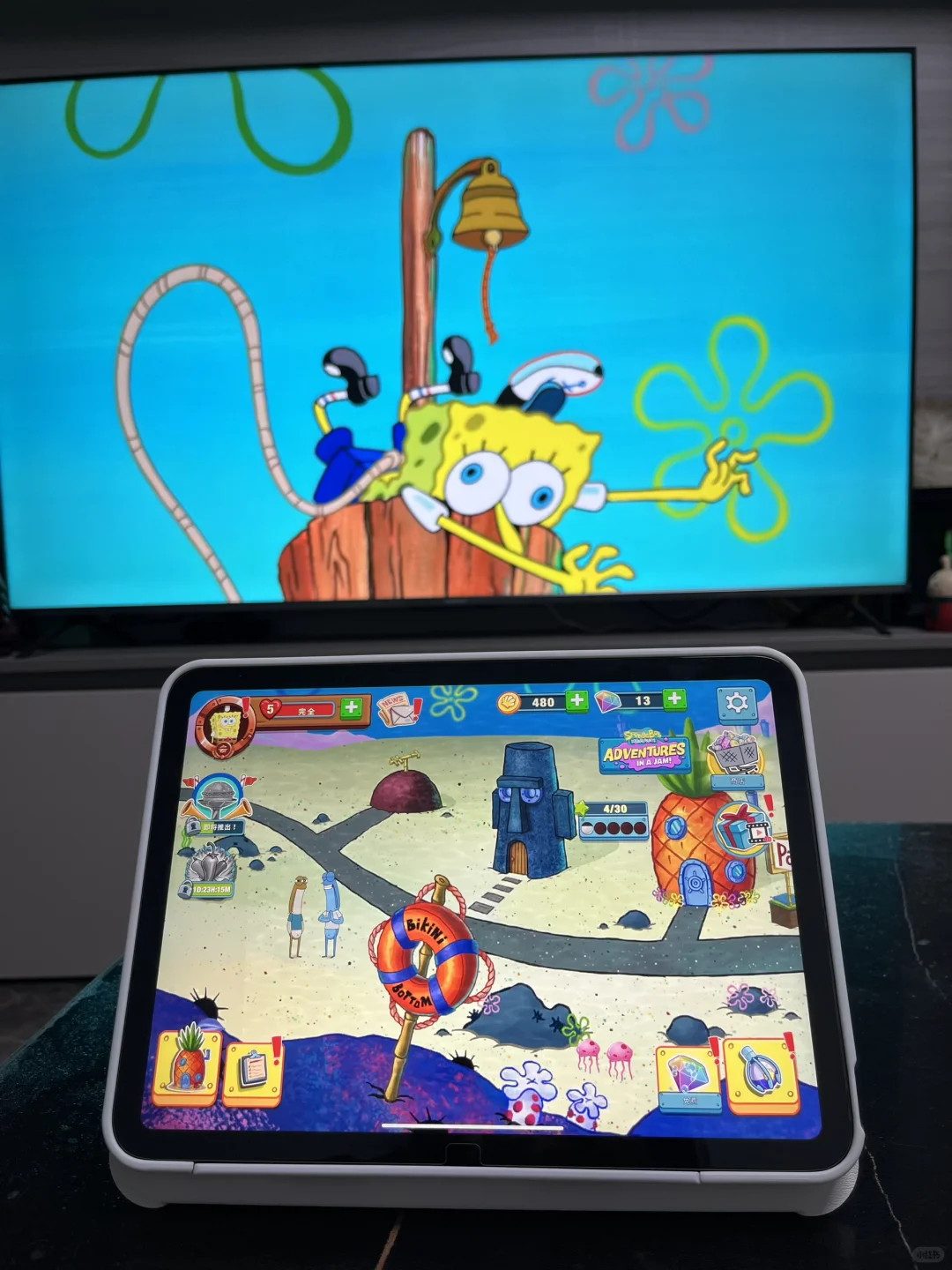 啊啊啊啊！终于找到可以玩第二关的海绵宝宝