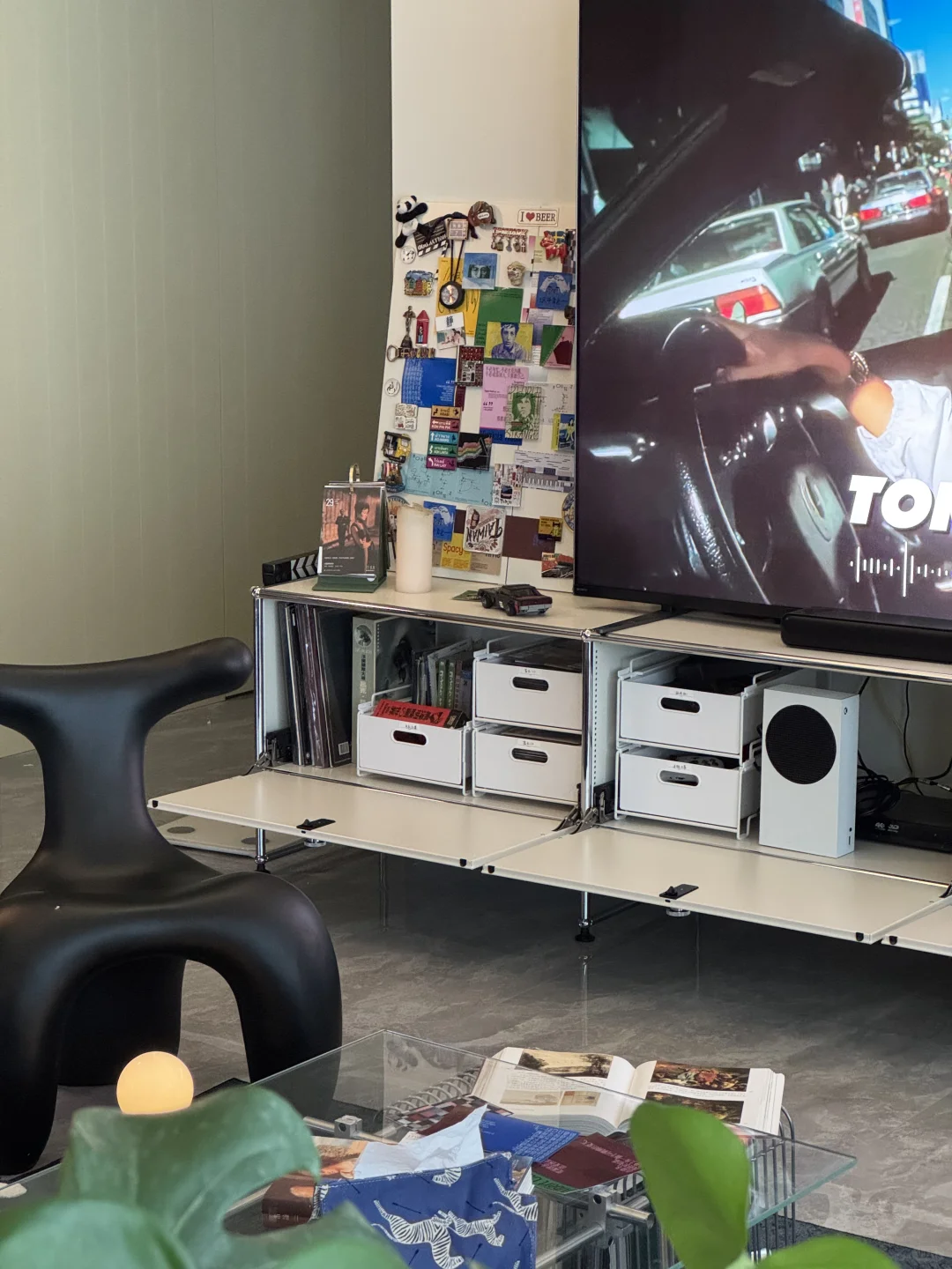 USM电视柜的收纳，算是给我玩儿明白了💡