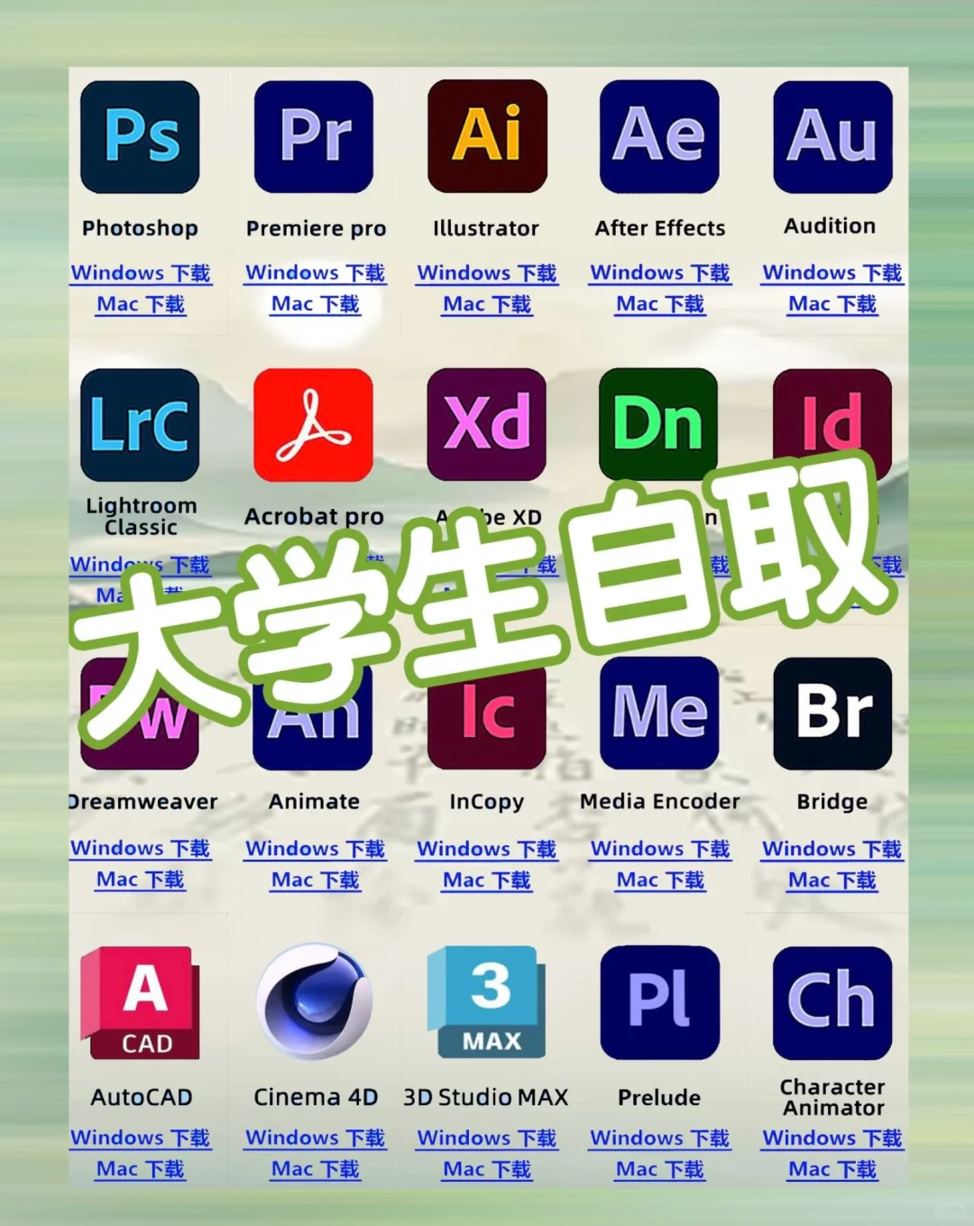 【Adobe全家桶2025】安装包附教程（永久免费）