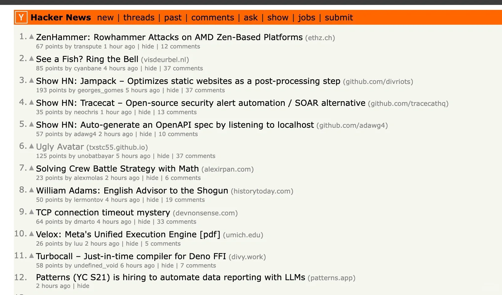 在hacker news热榜了