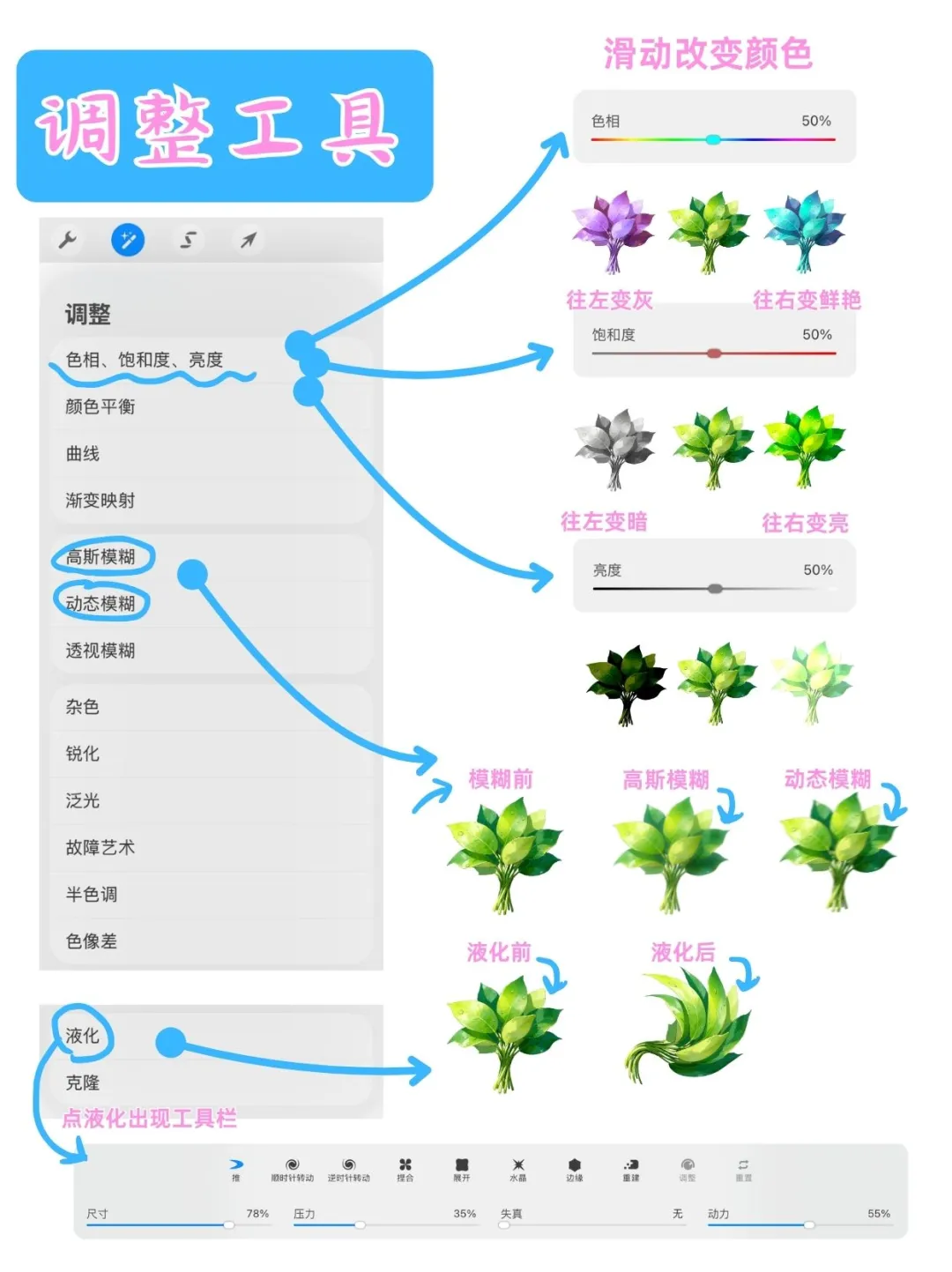 Procreate⭐软件基础操作教程！！