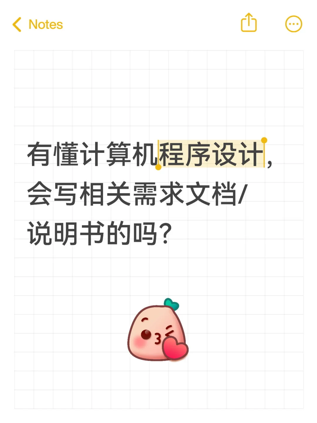 计算机程序设计，软件设计文档有会的吗？