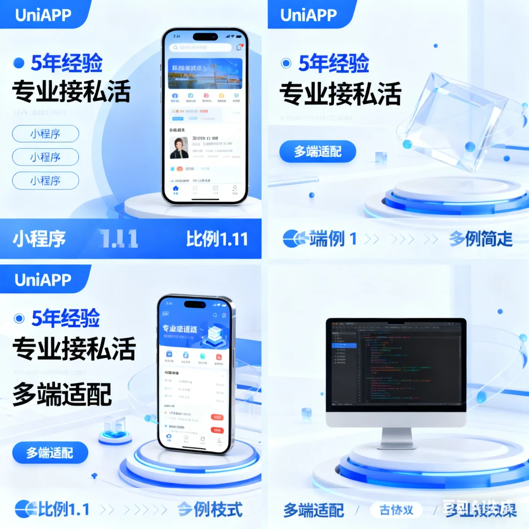 Uniapp开发找我！5年实战+源码交付，小成本做