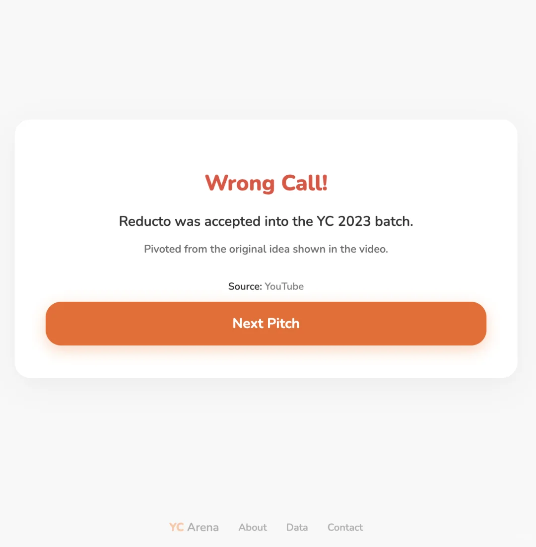 建议所有人都来玩这个假扮YC投资人的游戏🤣