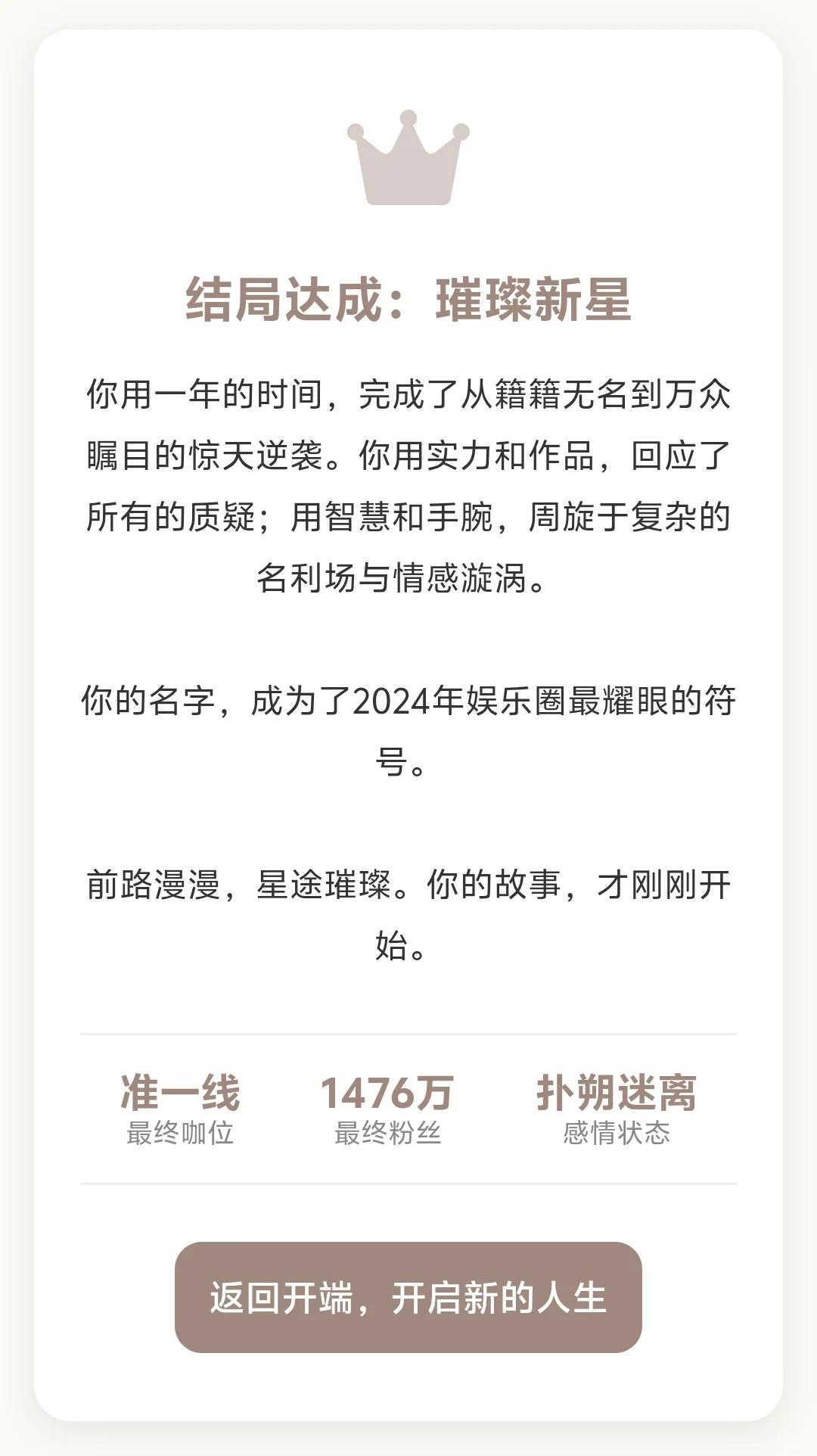 娱乐圈女明星模拟器