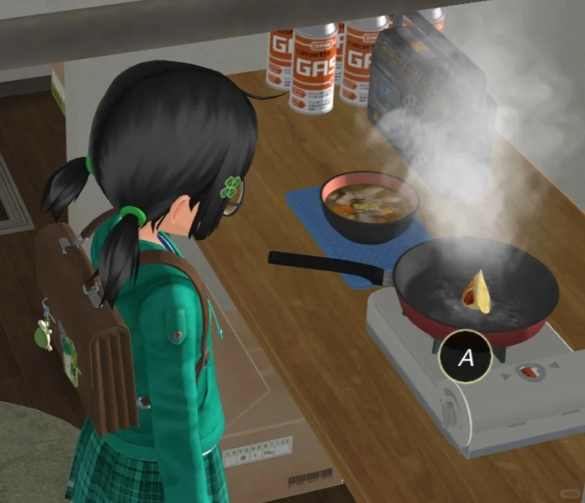 可以做饭的古早味萌萌游戏🍱😳