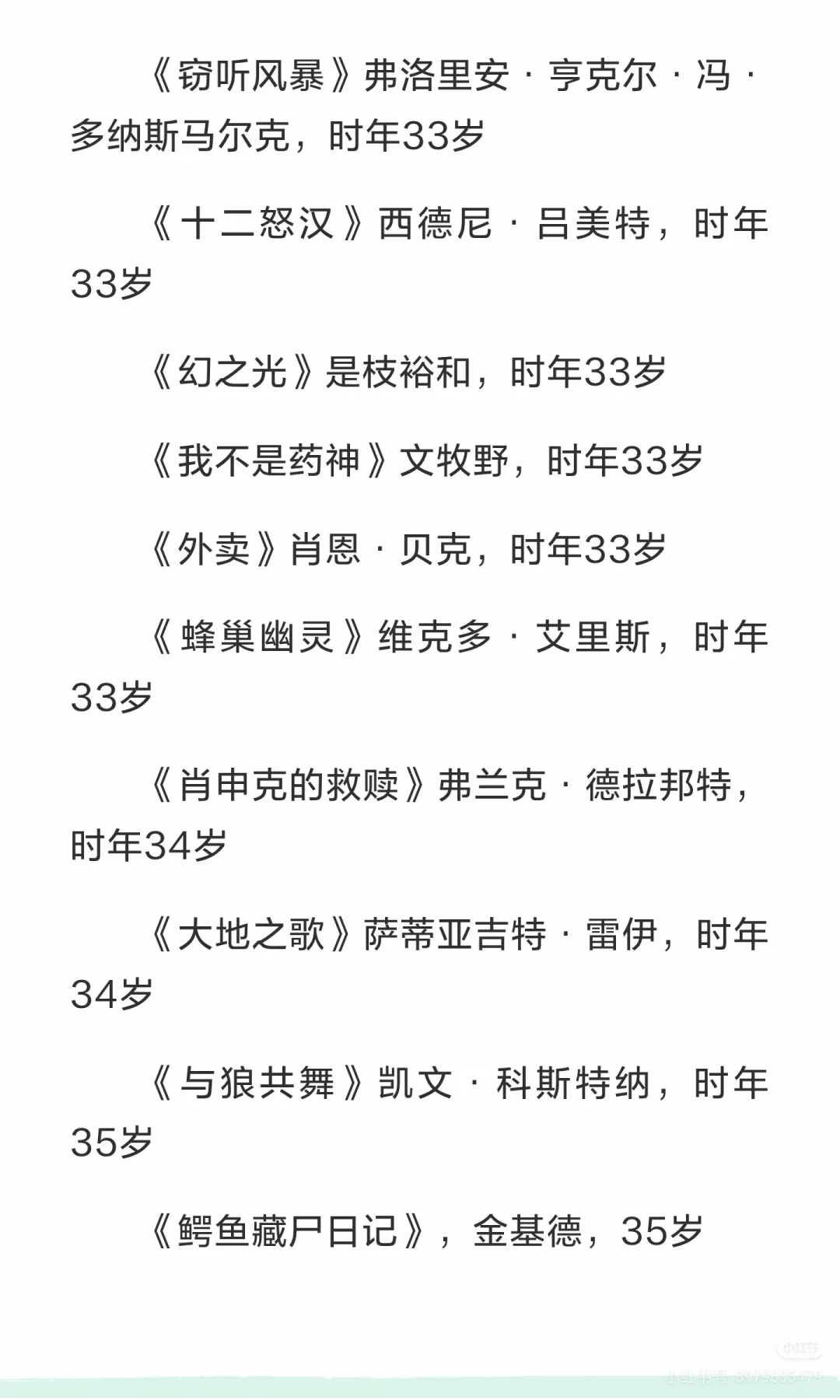 惊艳世界的天才导演首作或早期代表电影