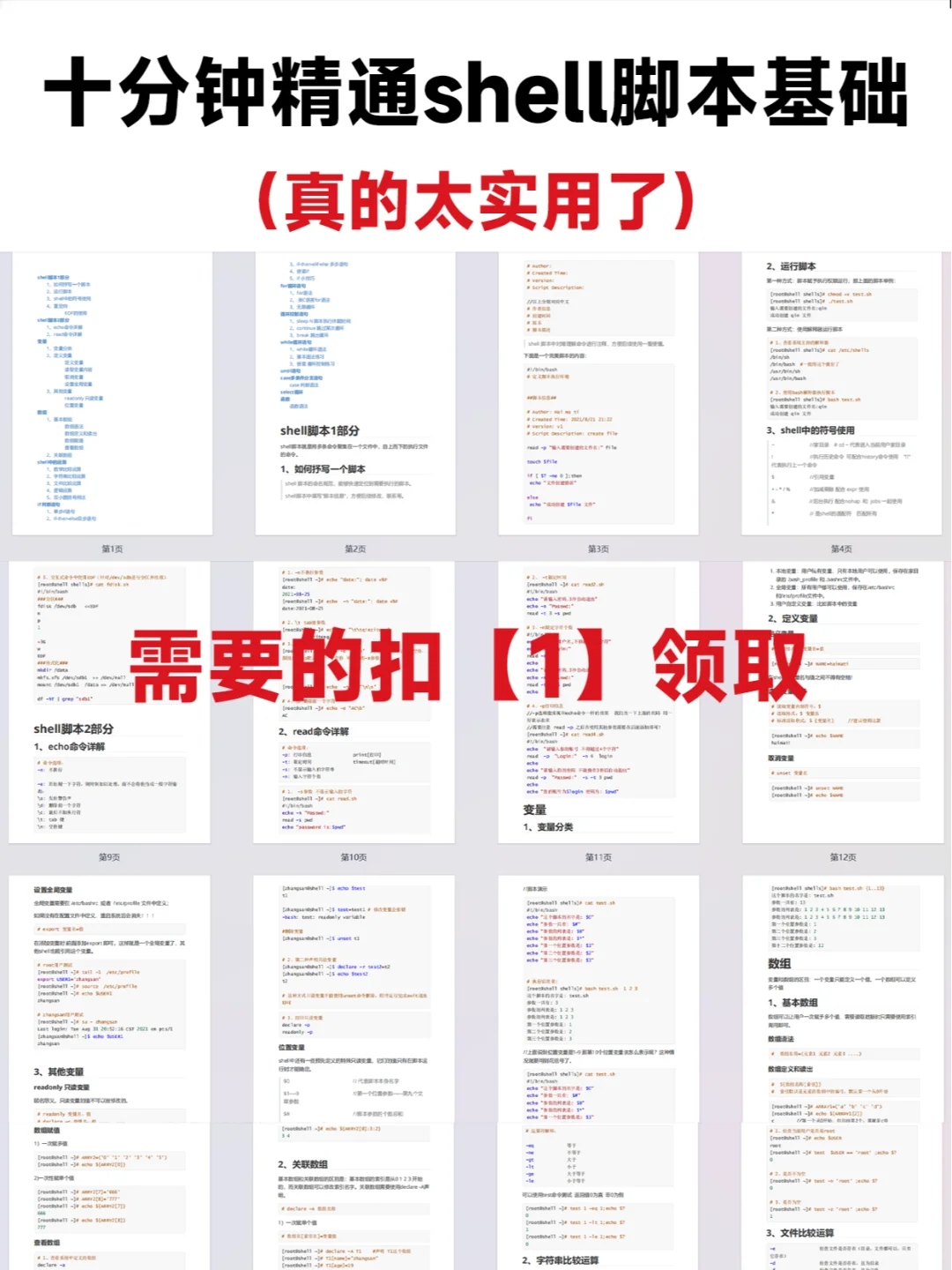 十分钟精通shell脚本基础!