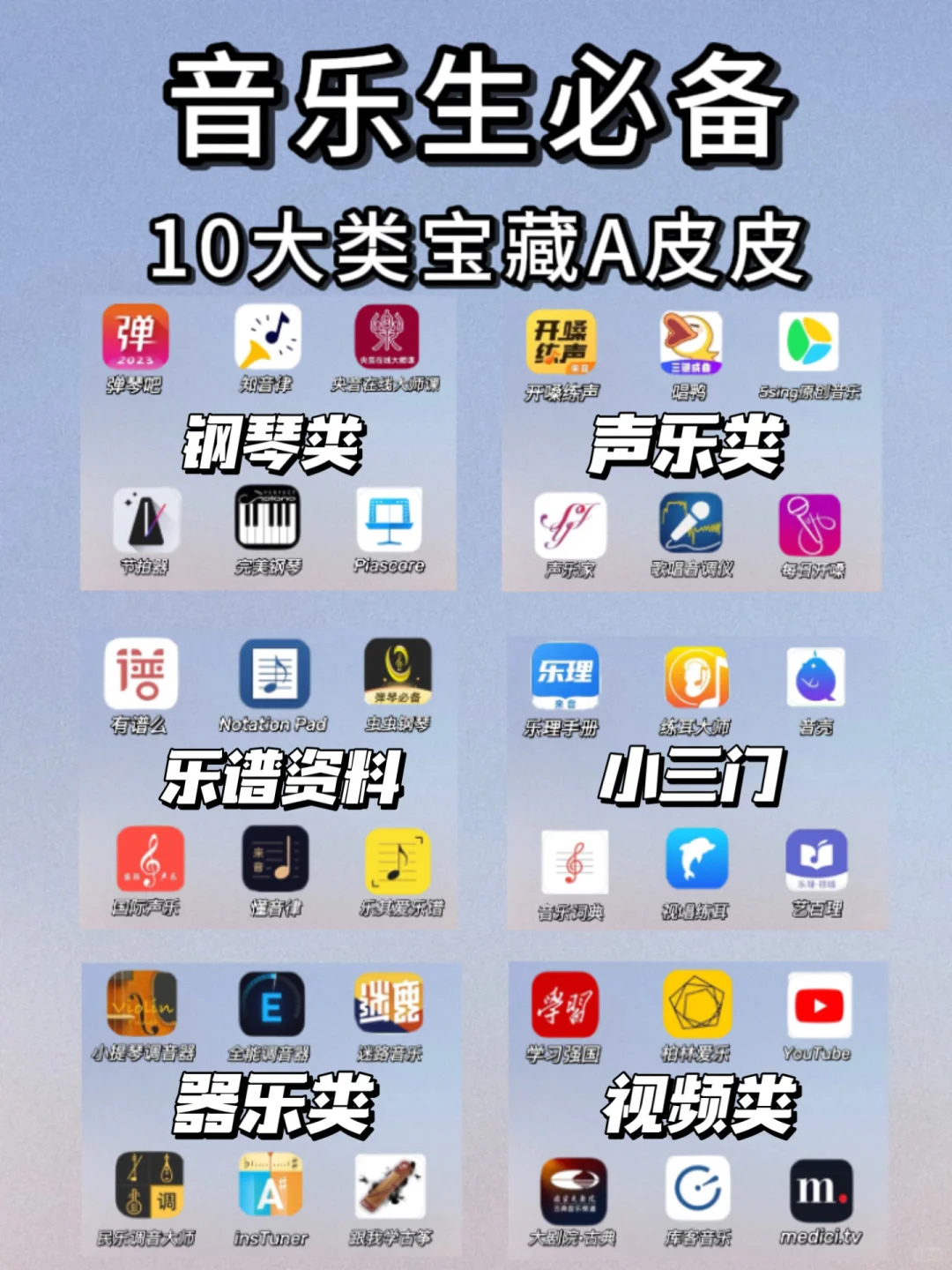 音乐生必备|超全实用的10类48款宝藏A皮皮‼️