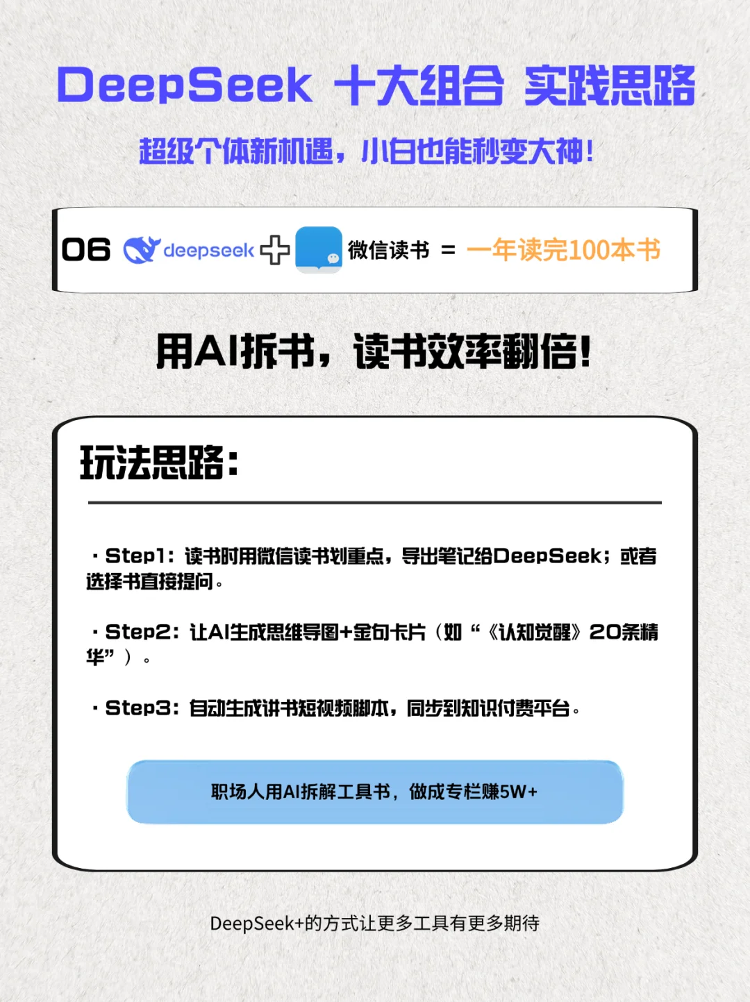 最新DeepSeek+王炸组合🔥从此加班是路人