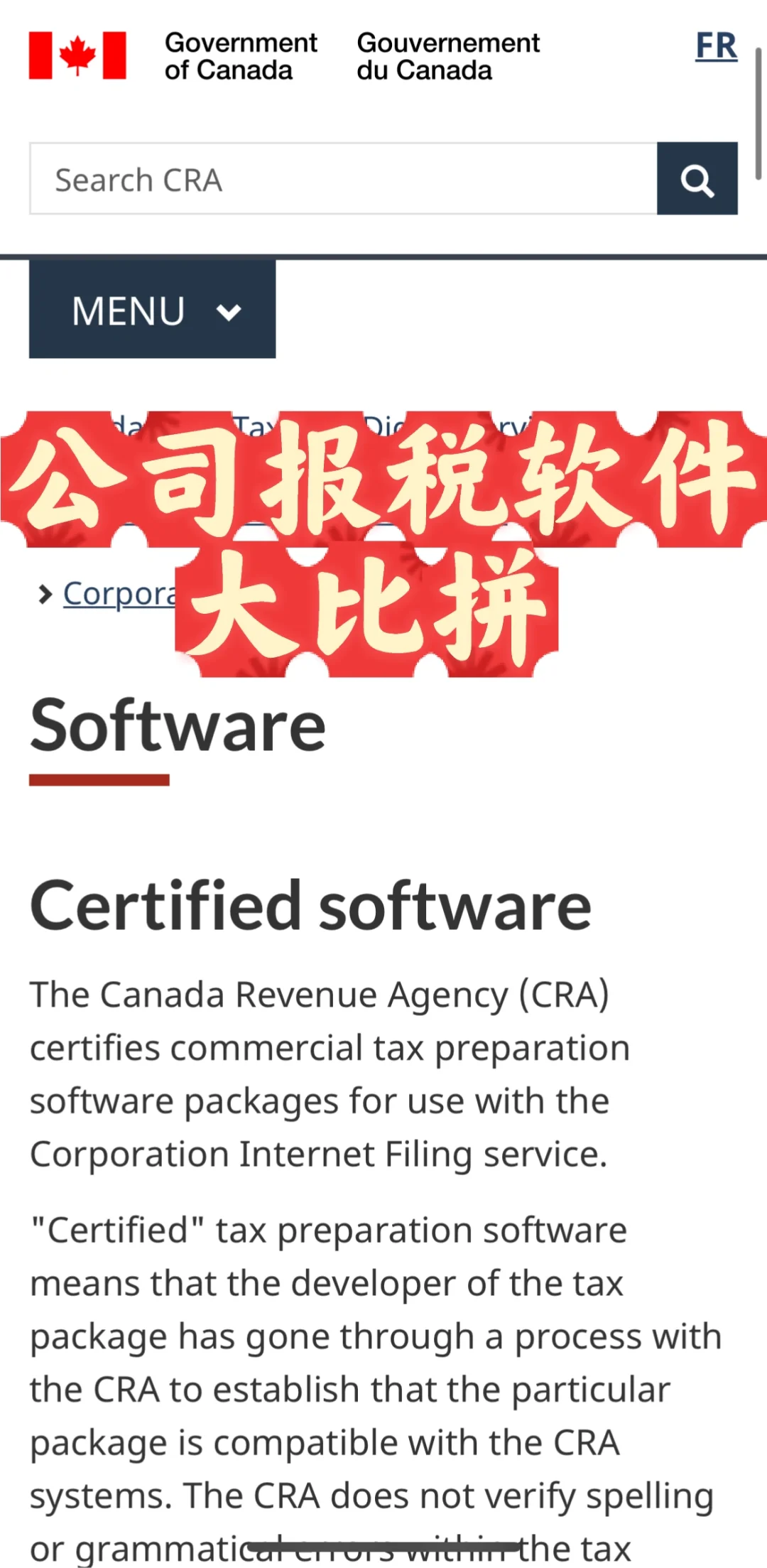 🇨🇦公司报税软件大比拼