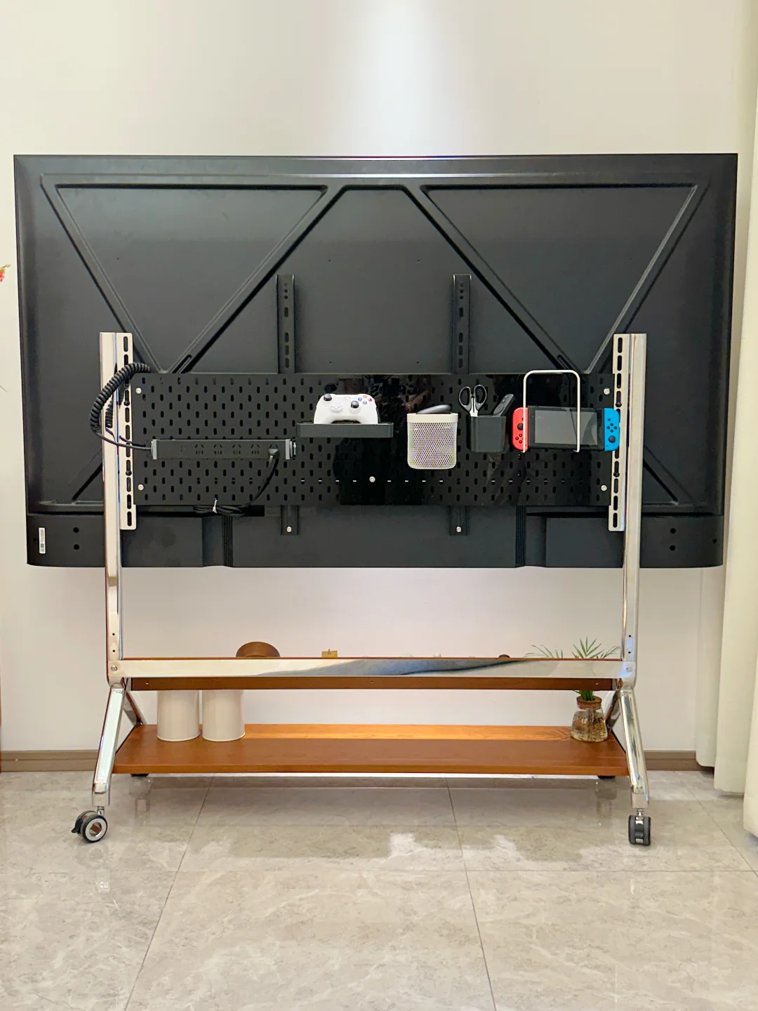 移动电视架半年亲测🙋2 个收纳小技巧