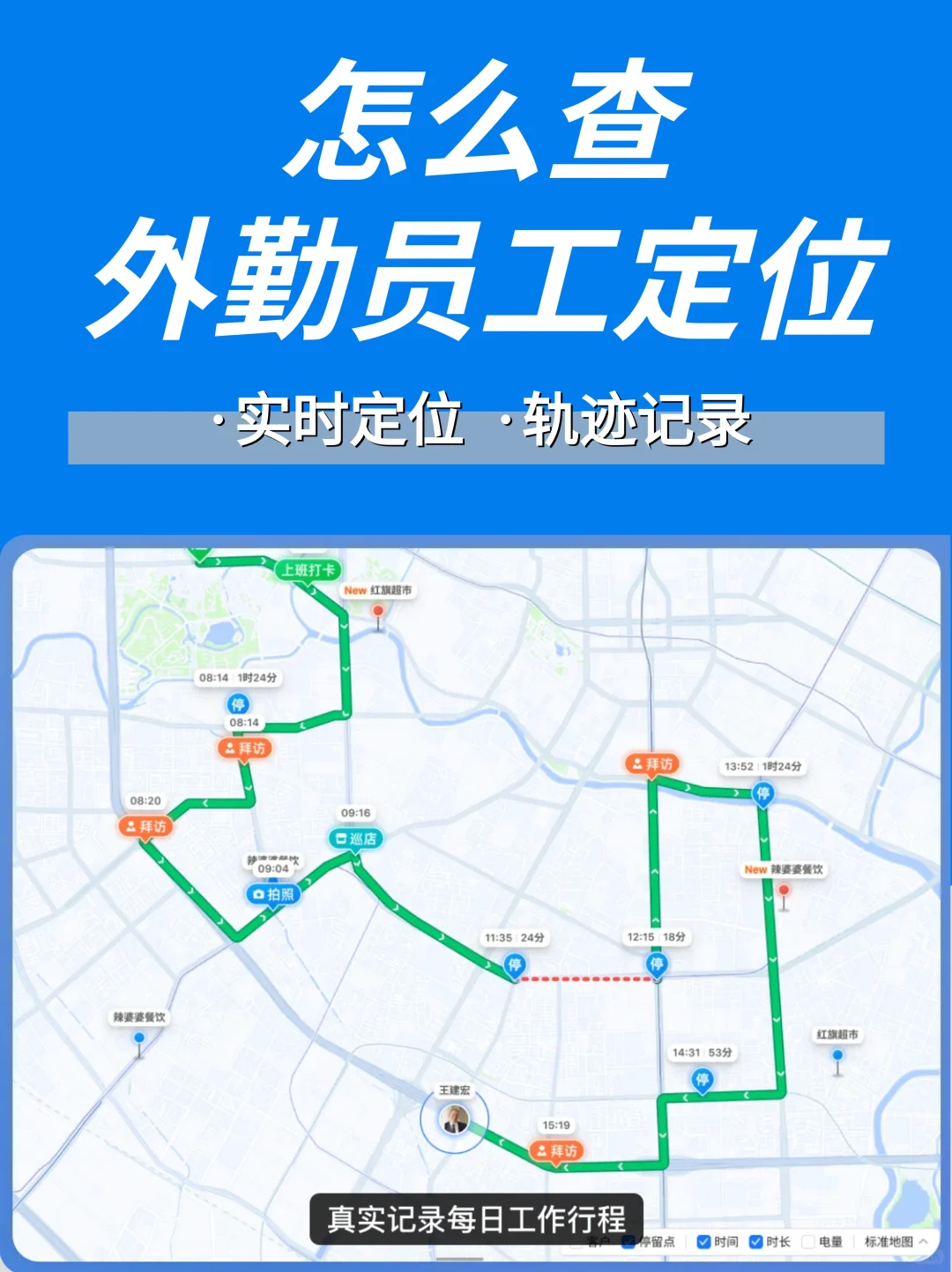 老板请看丨杜绝考勤作弊、外勤脱岗的办法！