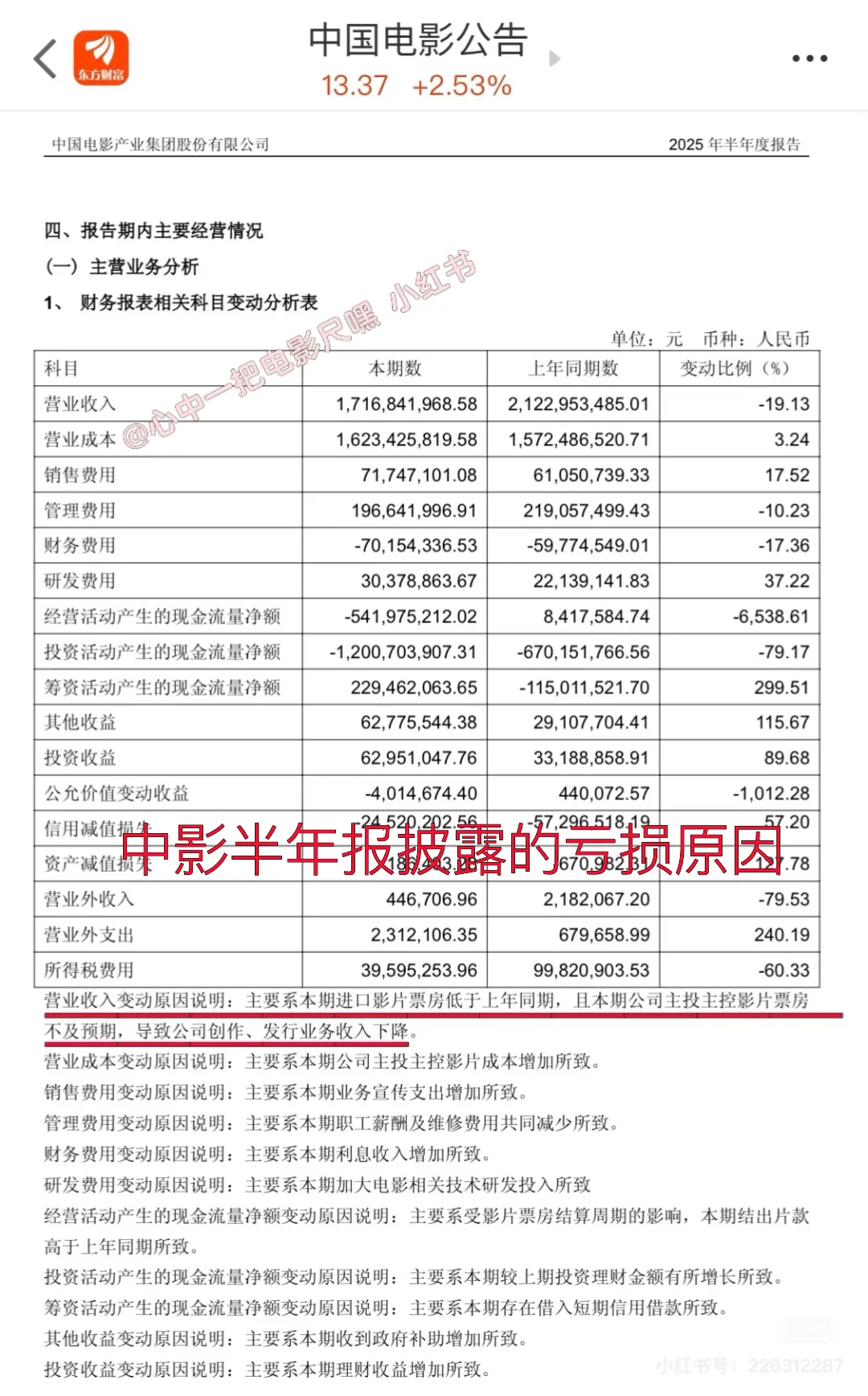 中影因《南京照相馆》扭亏为盈，今天涨了