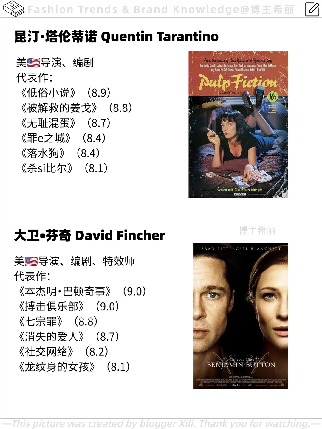 🎬电影导演❗著名影片合集第一弹🔥