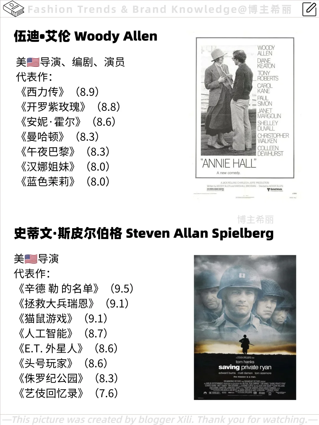 🎬电影导演❗著名影片合集第一弹🔥