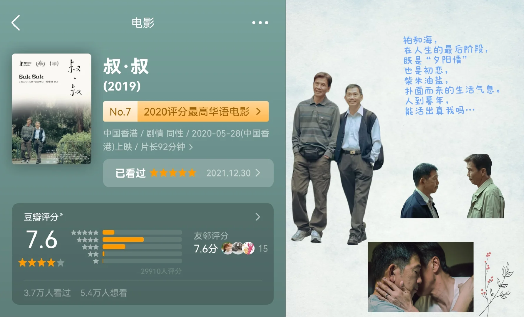 电影推荐︳谁说老年人不能当主角！