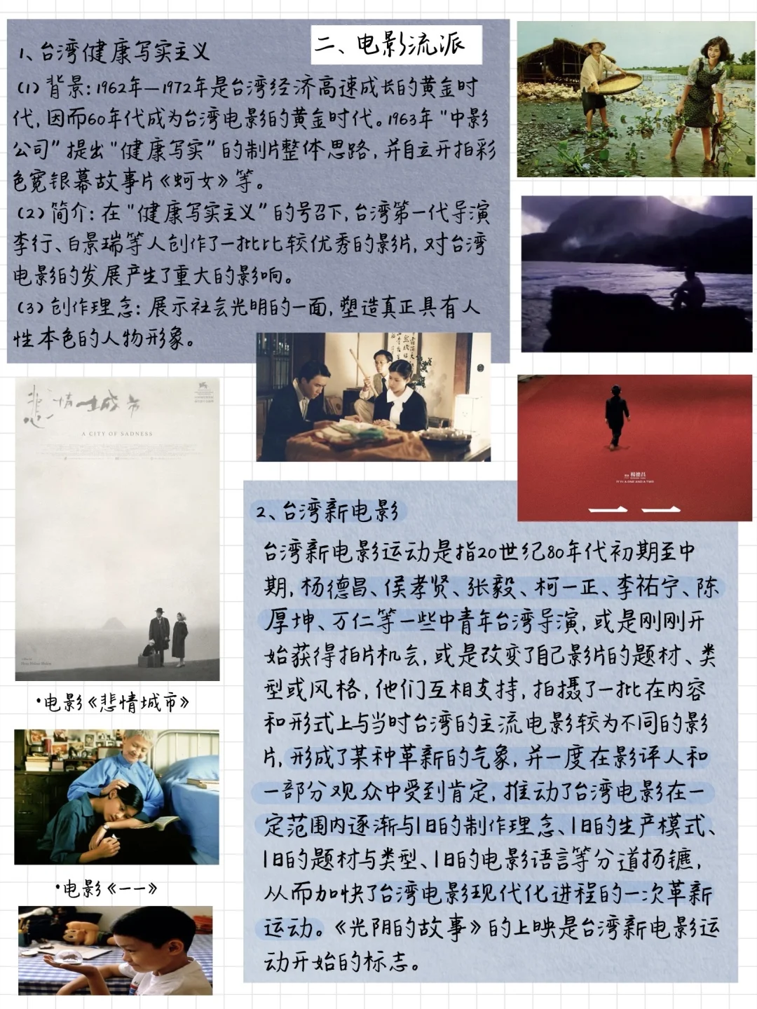 一篇笔记看完台湾电影史🎞️（知识点）