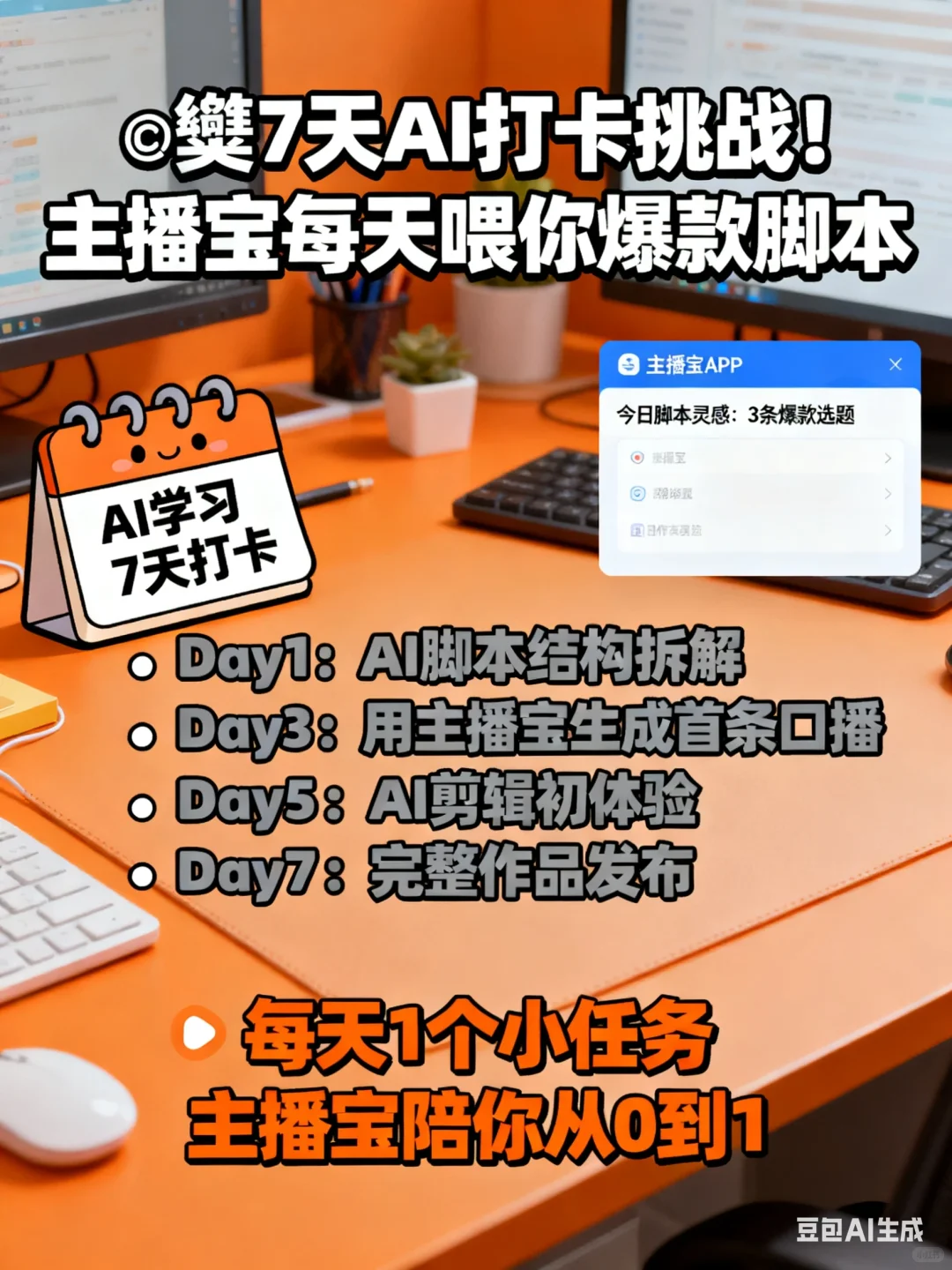 不会写脚本🔥挑战7天Ai帮我生成爆款脚本