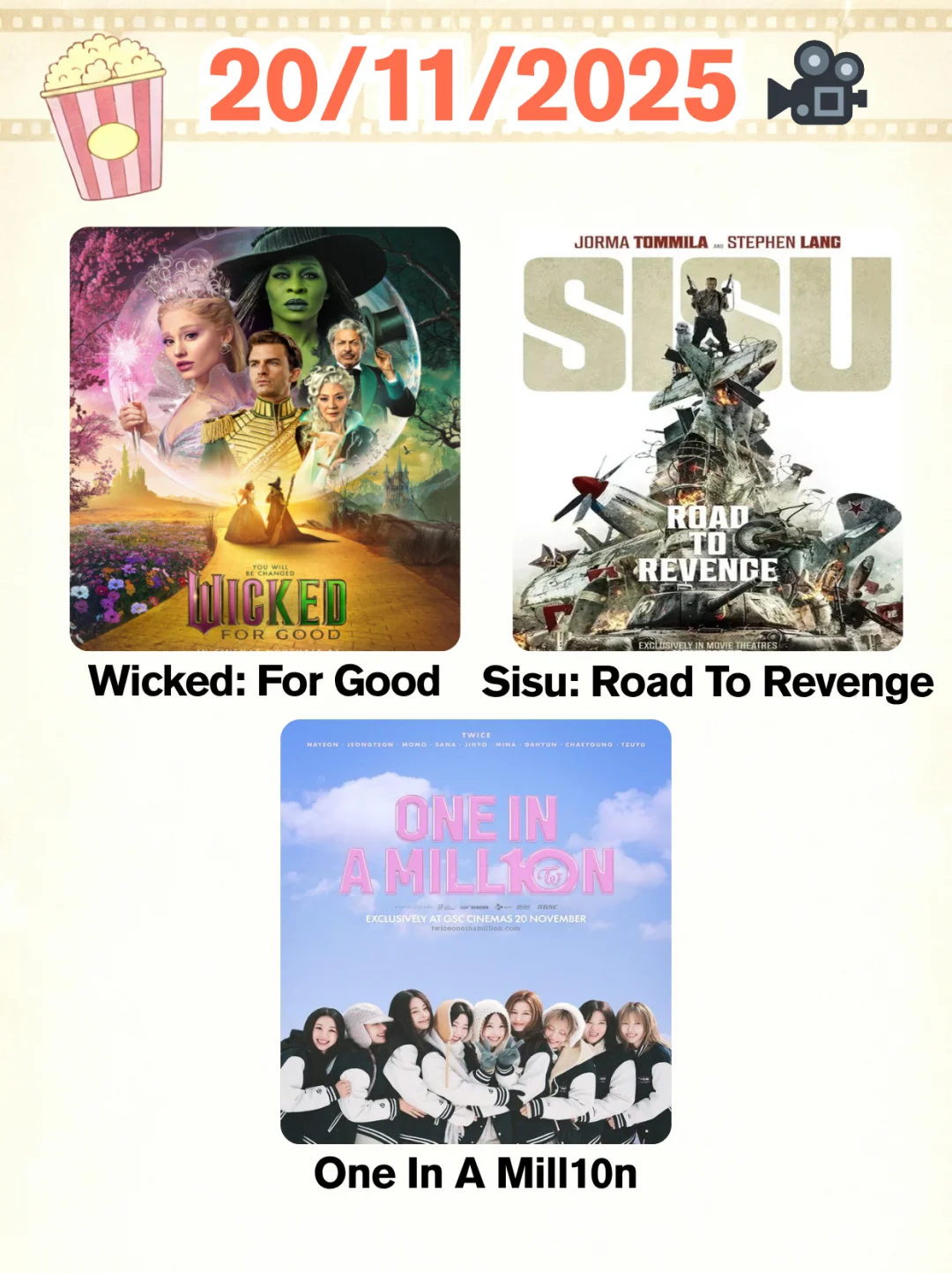 🇲🇾 11月看什么电影 ~