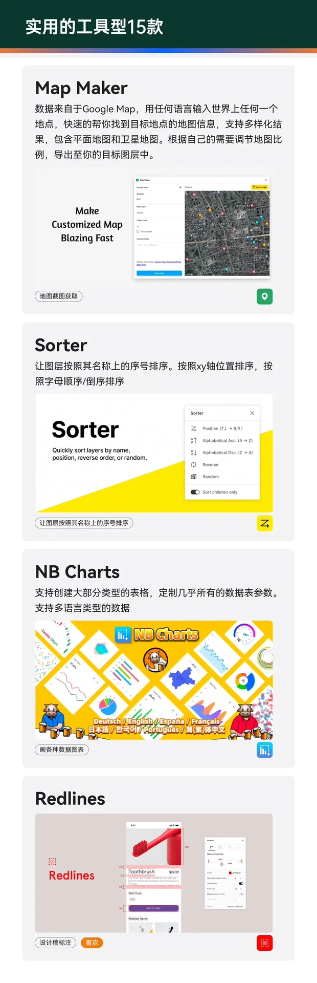 figma好用插件分类汇总推荐