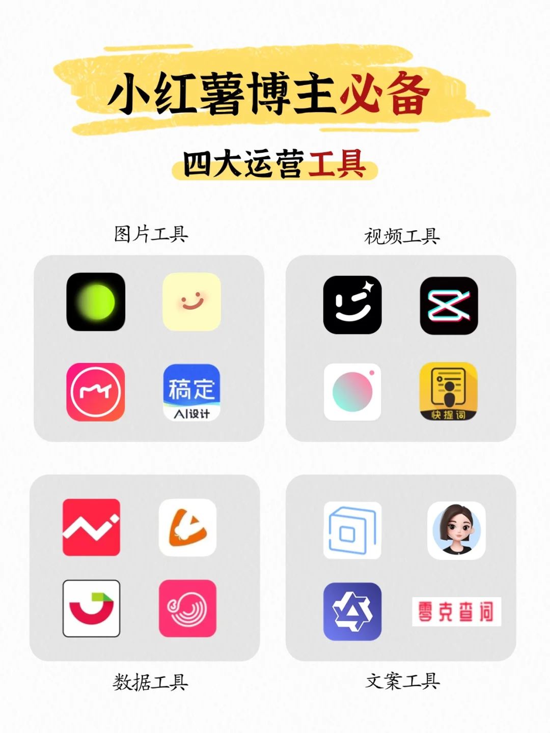 90%的小红薯博主在用的APP