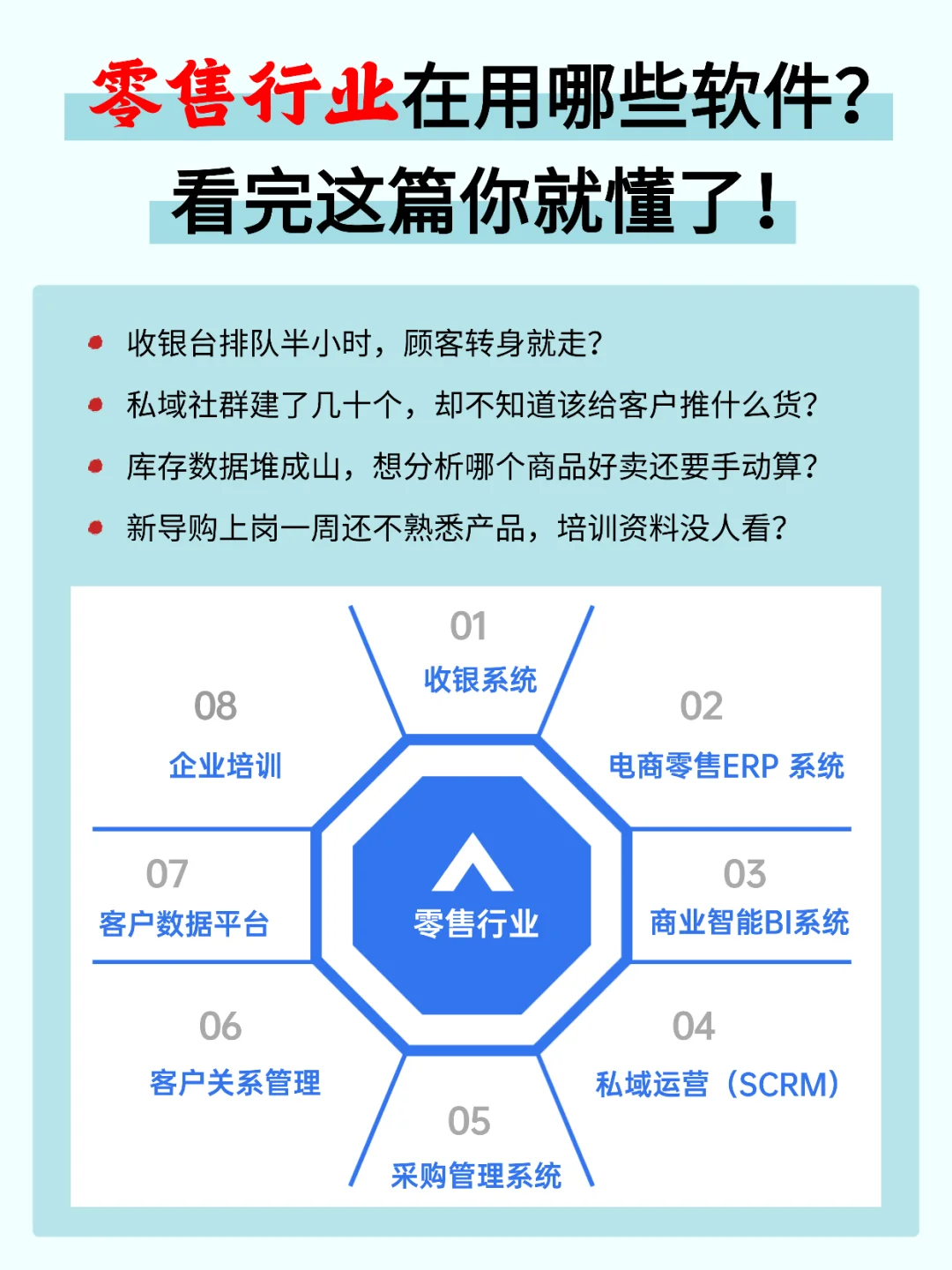 零售行业在用哪些软件？一篇看懂！