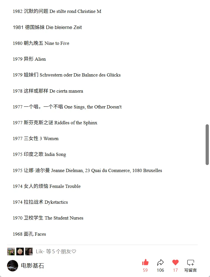 影史最重要的50部女权主义电影