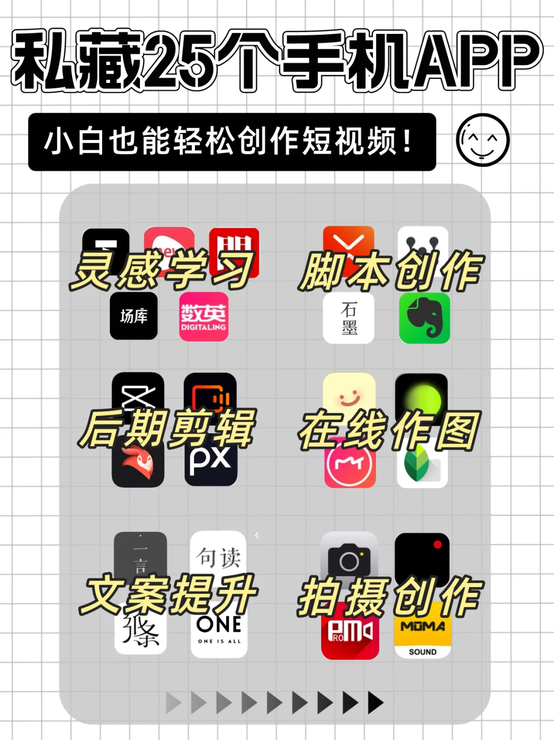 私藏25个手机APP 📱小白也能玩转短视频创作