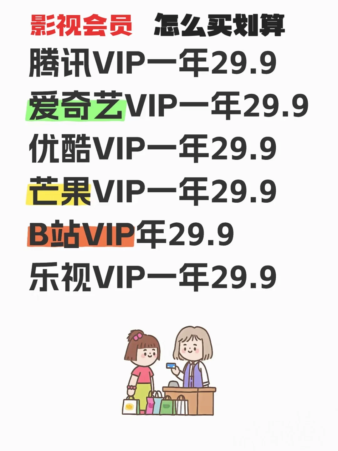 影视会员怎么买划算，看这些就够了