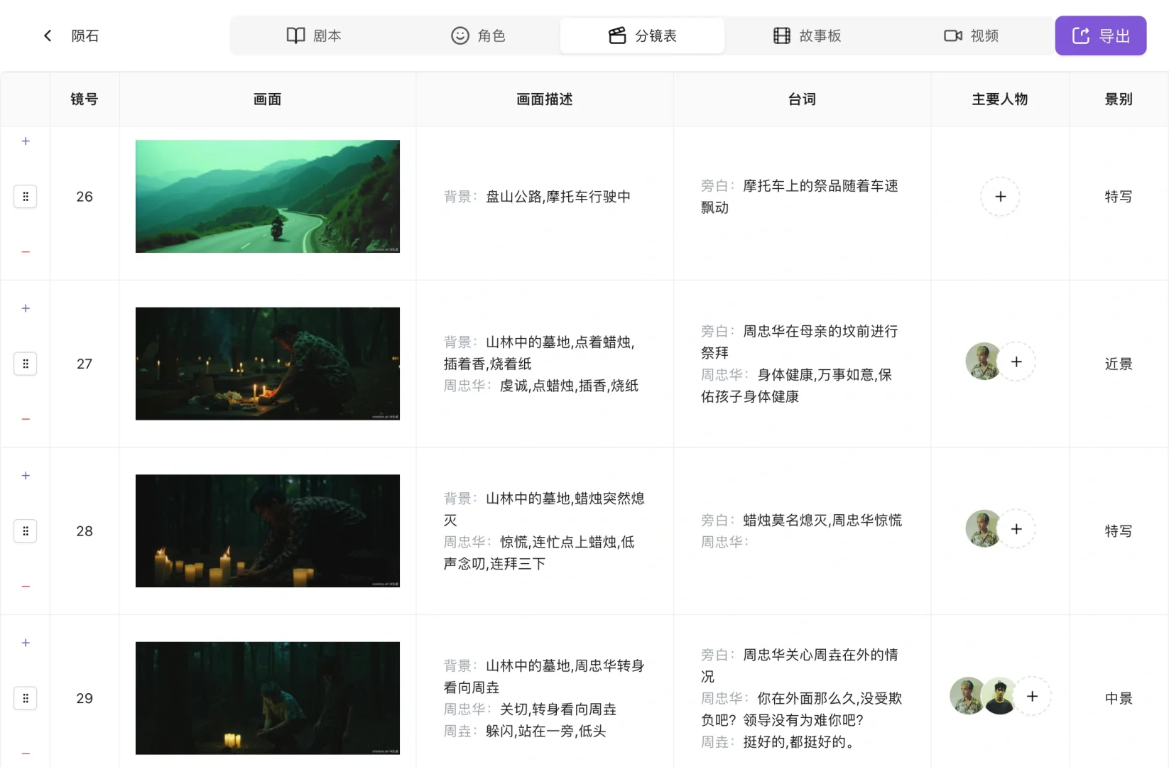 电影人狂喜！高效率动态分镜✨