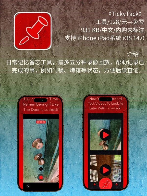 11月 14日 iOS 限免 APP，¥1924→免费