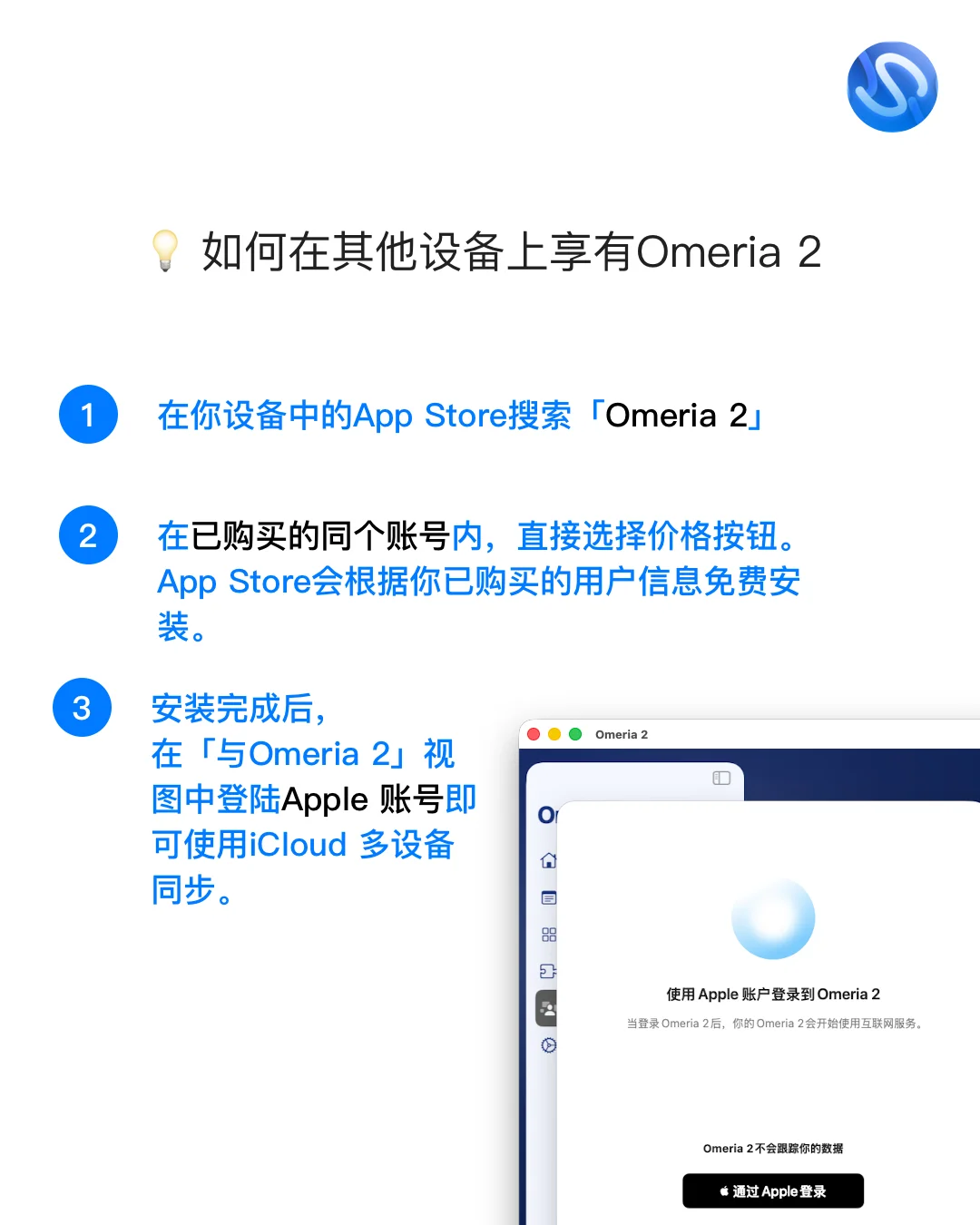 在任意设备中获得Omeria 2，全平台均享。