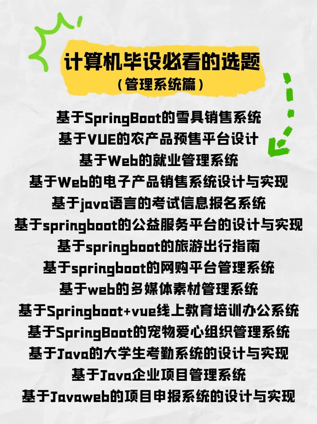 计算机毕设必看的选题（附源码）可分享
