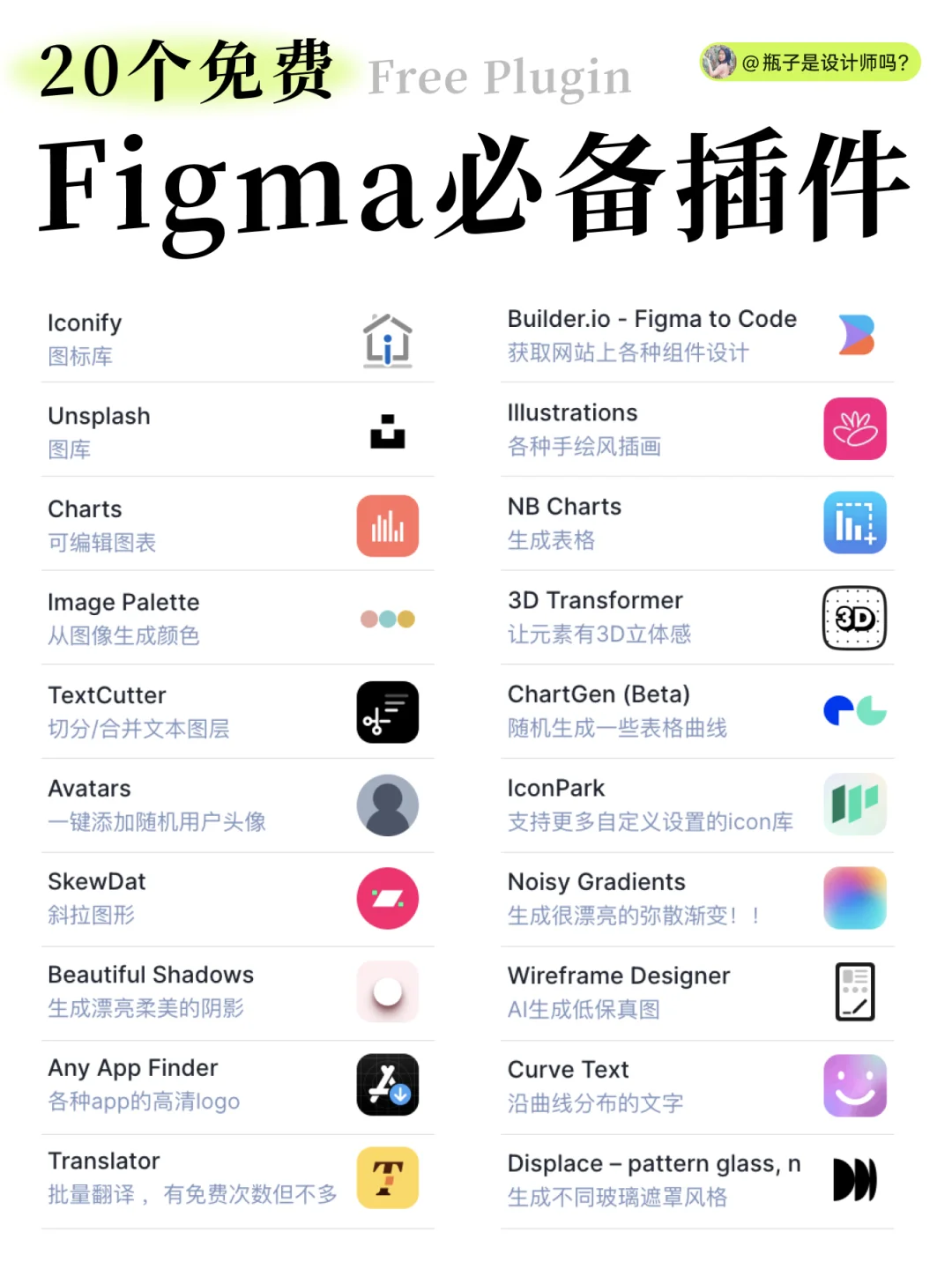 免费/高效figma插件，让我们有更多时间摸鱼
