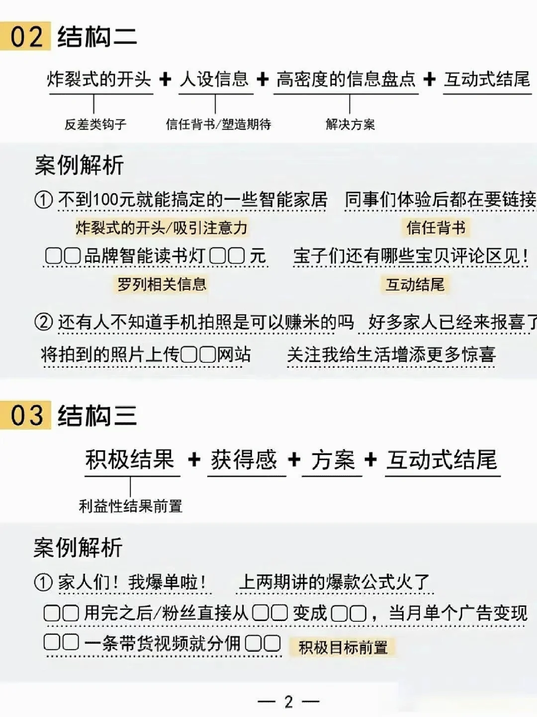 爆款文案脚本8种文案结构|运营干货