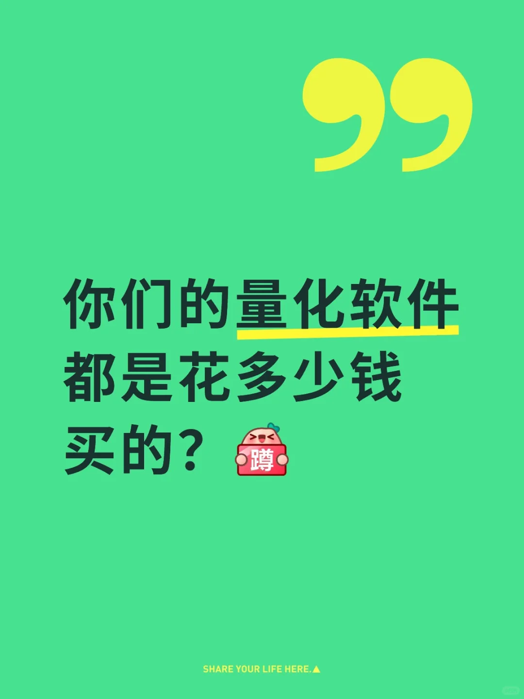 你们的量化软件都是花多少钱买的？